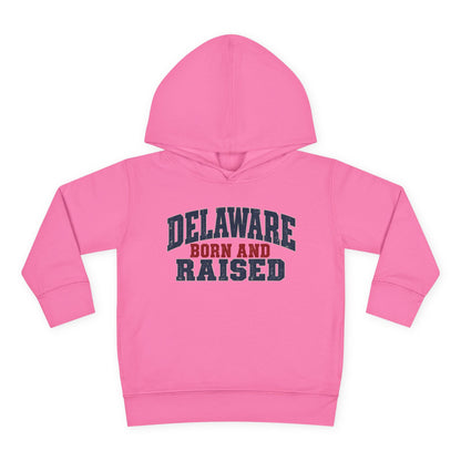 Delaware Born and Raised Rustic Heritage Unisex Toddler Pullover Fleece Hoodie
