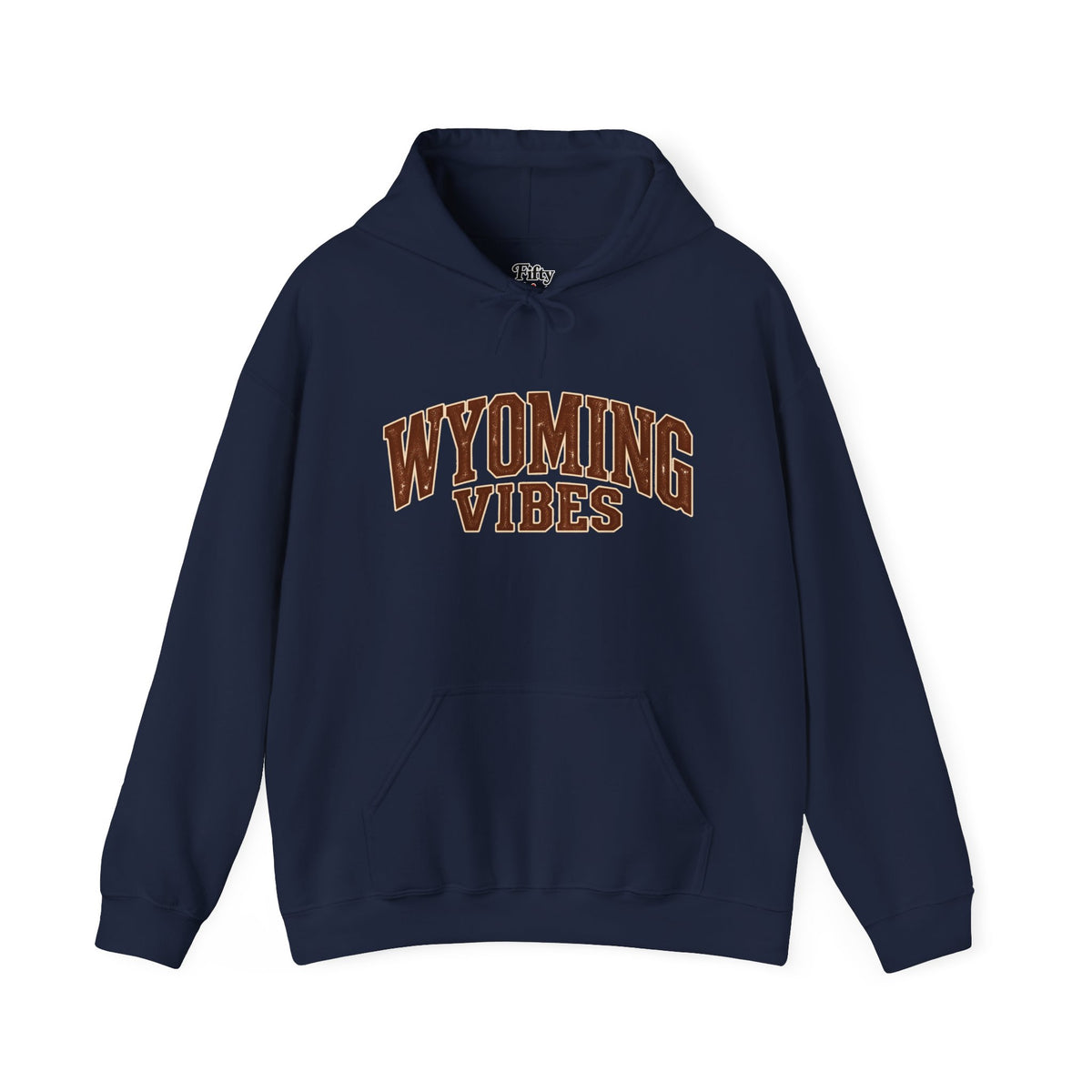 Wyoming Vibes Unisex Hoodie State Name Graphic