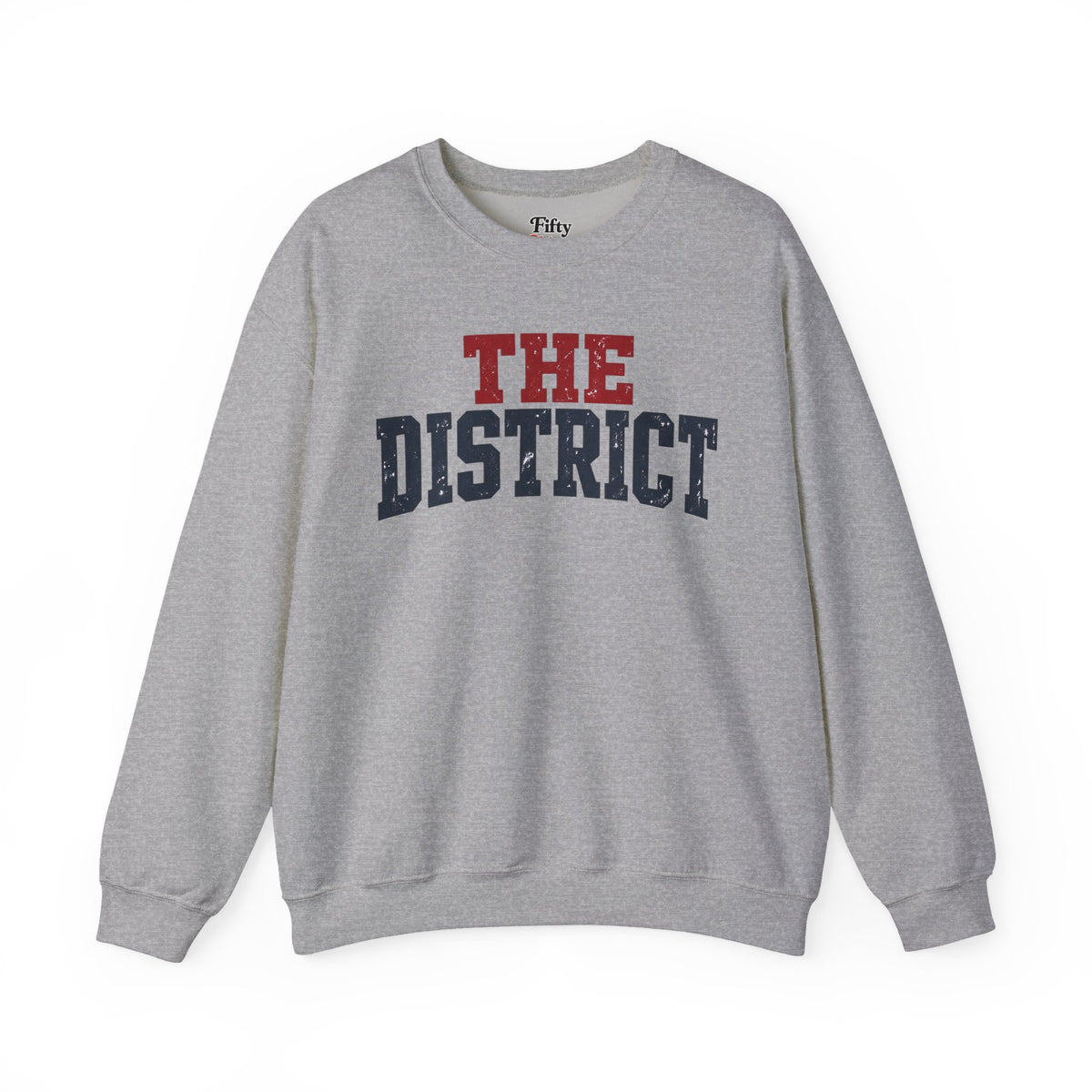 Washington DC The District Unisex Crewneck Sweatshirt State Name Graphic
