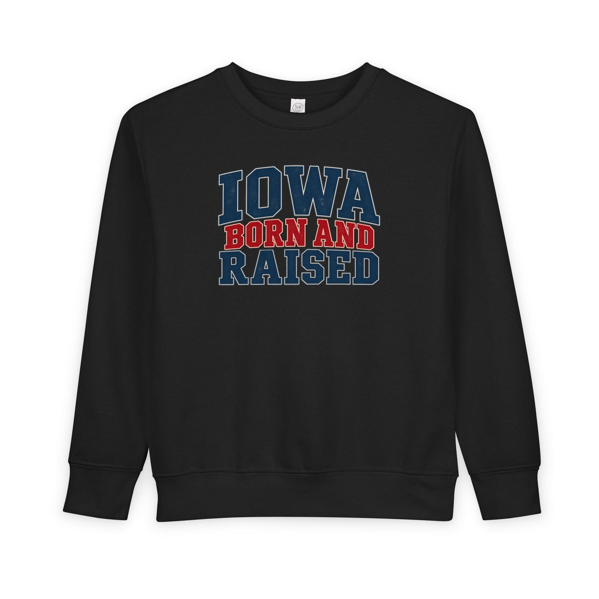 Iowa Born and Raised Classic Heritage Unisex Toddler Sweatshirt