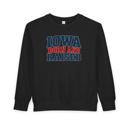 Iowa Born and Raised Classic Heritage Unisex Toddler Sweatshirt