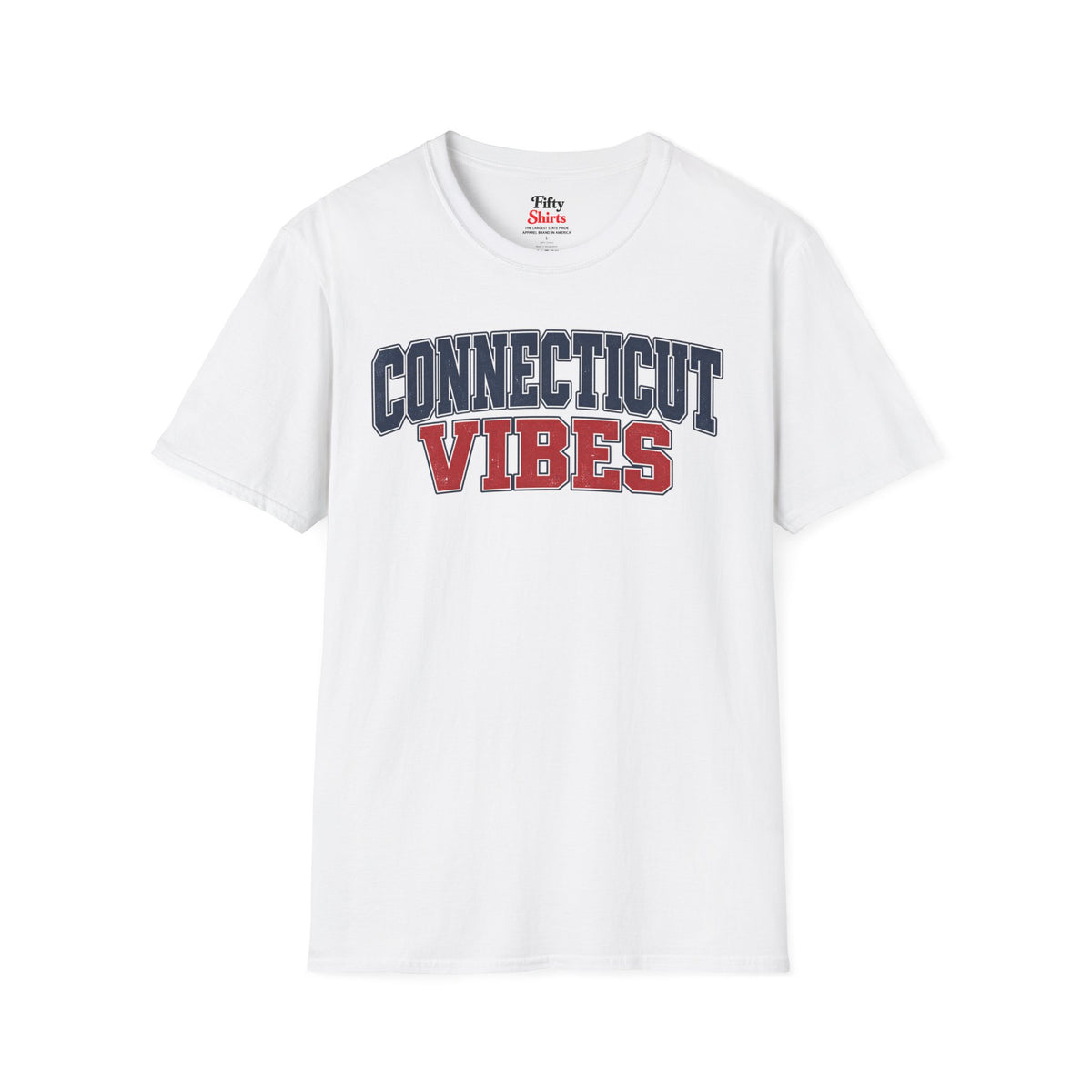 Connecticut Vibes Unisex Softstyle T Shirt State Name Graphic Tee