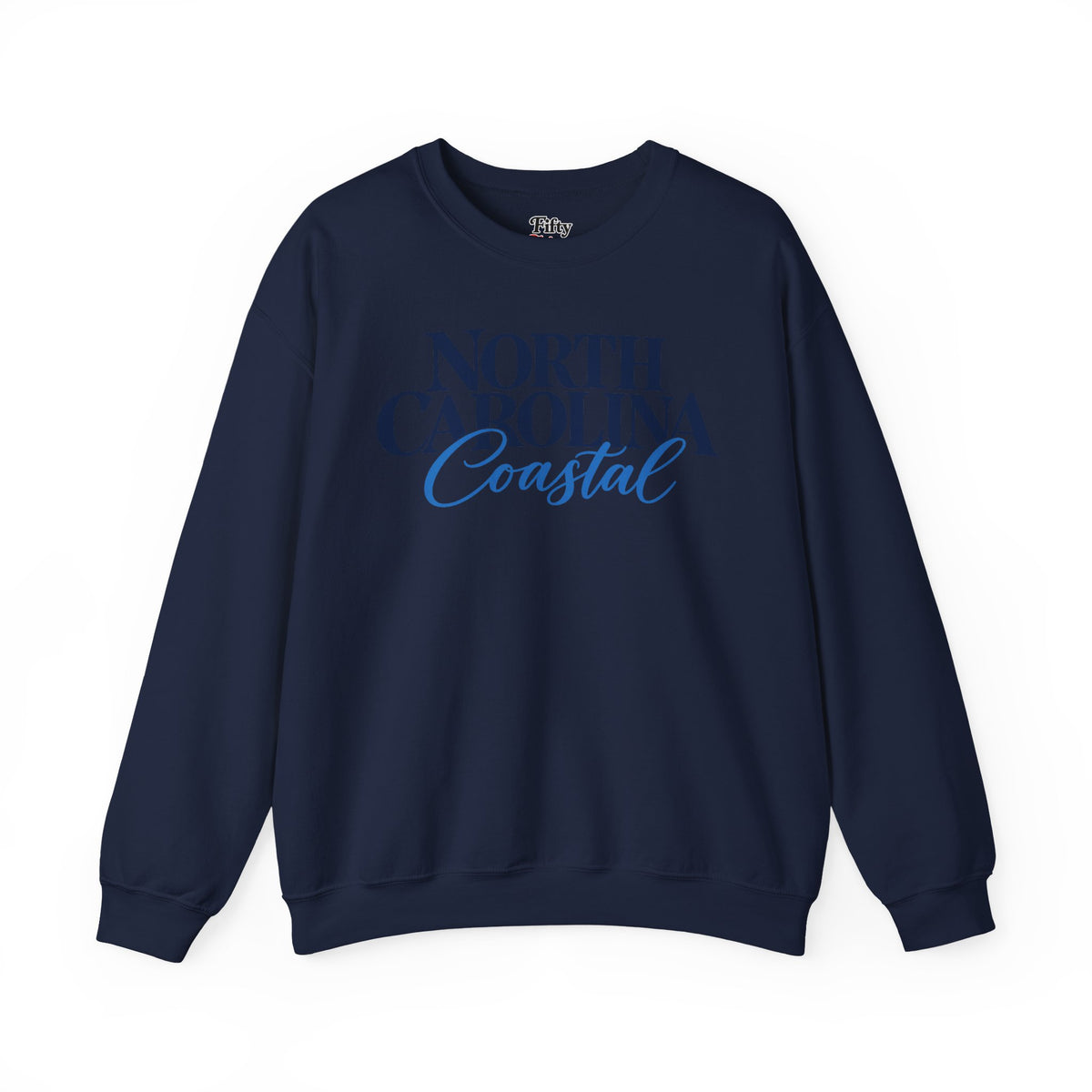 North Carolina Coastal Unisex Crewneck Sweatshirt State Name Graphic
