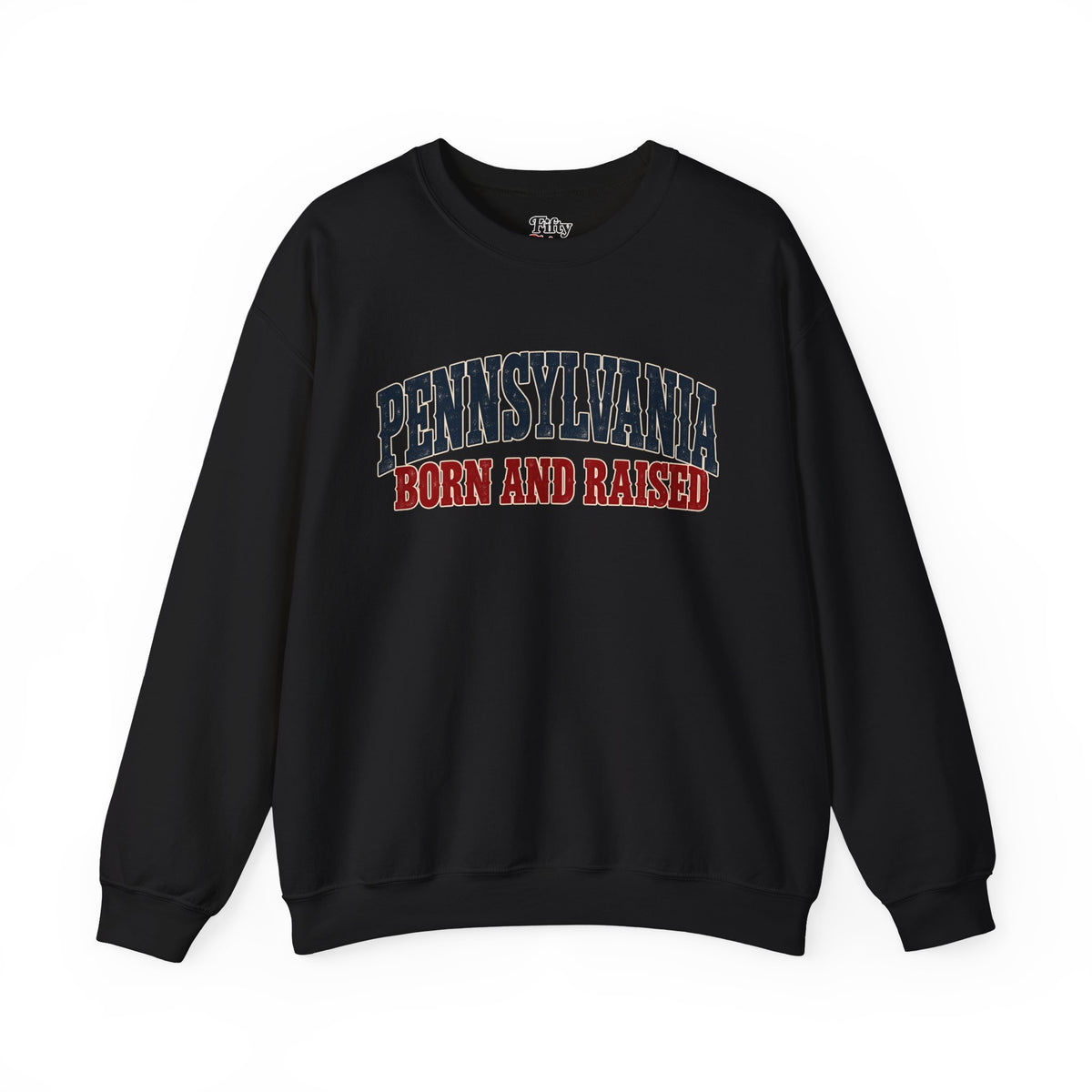 Pennsylvania Born and Raised Rust Belt Americana Unisex Sweatshirt Graphic