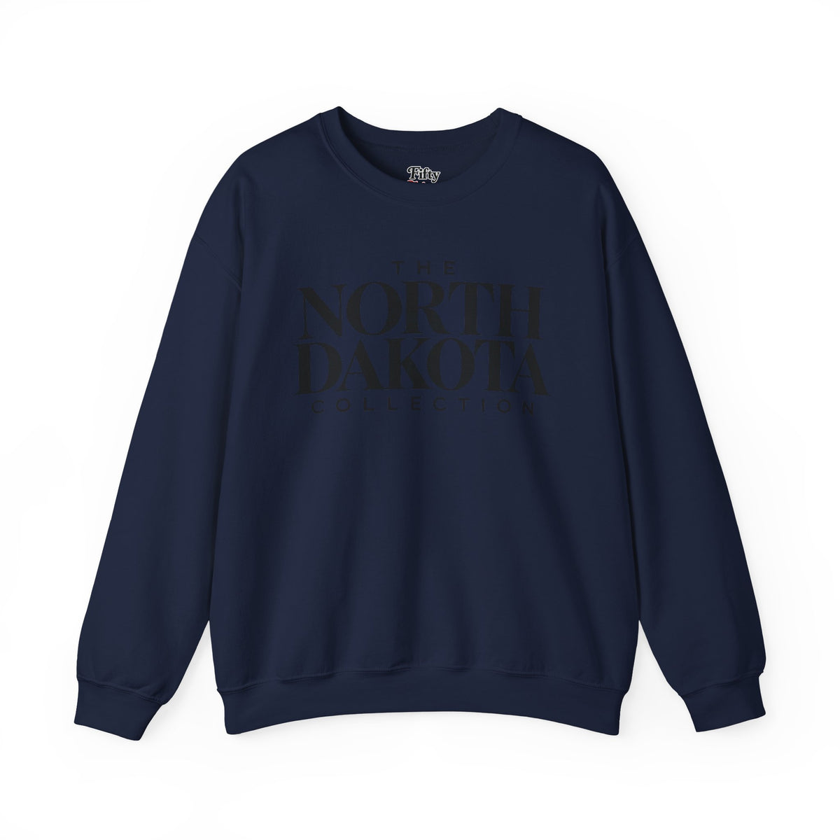 The North Dakota Collection Unisex Crewneck Sweatshirt State Name Graphic
