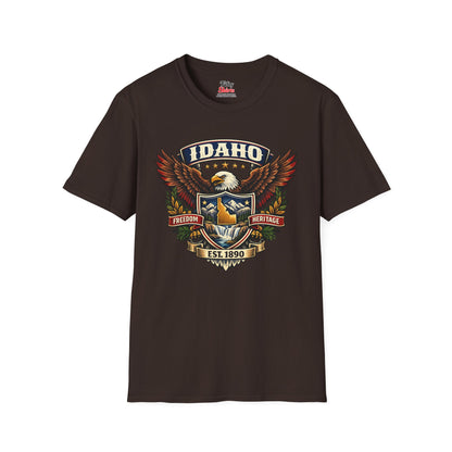 Idaho Americana Eagle Unisex Softstyle T Shirt State Pride Graphic Tee Collections FS03