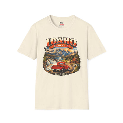 Idaho Road Trip Unisex Softstyle T Shirt State Pride Graphic Tee Collections FS03