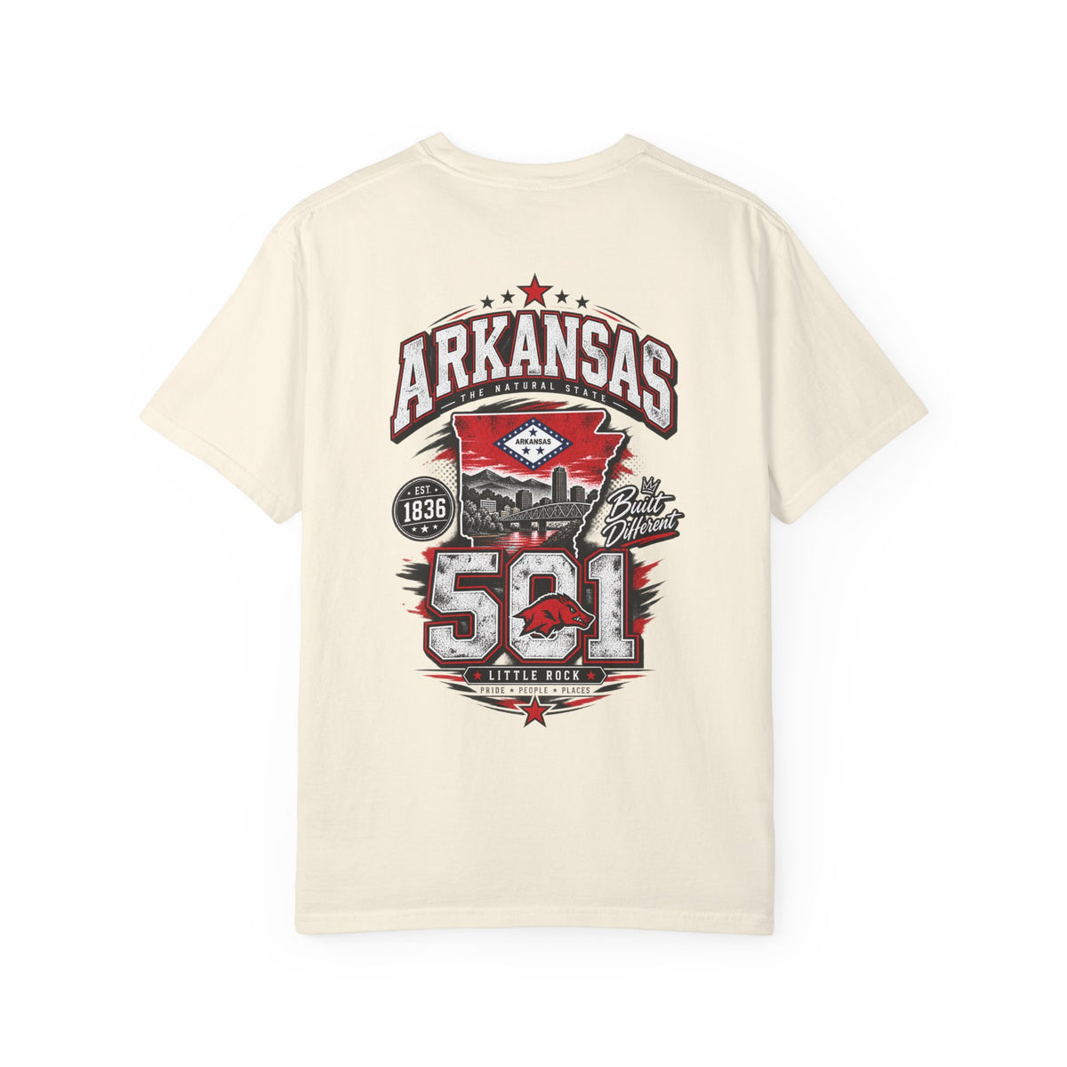 Arkansas 501 Unisex Comfort Color 1717 Streetwear Graphic Tee