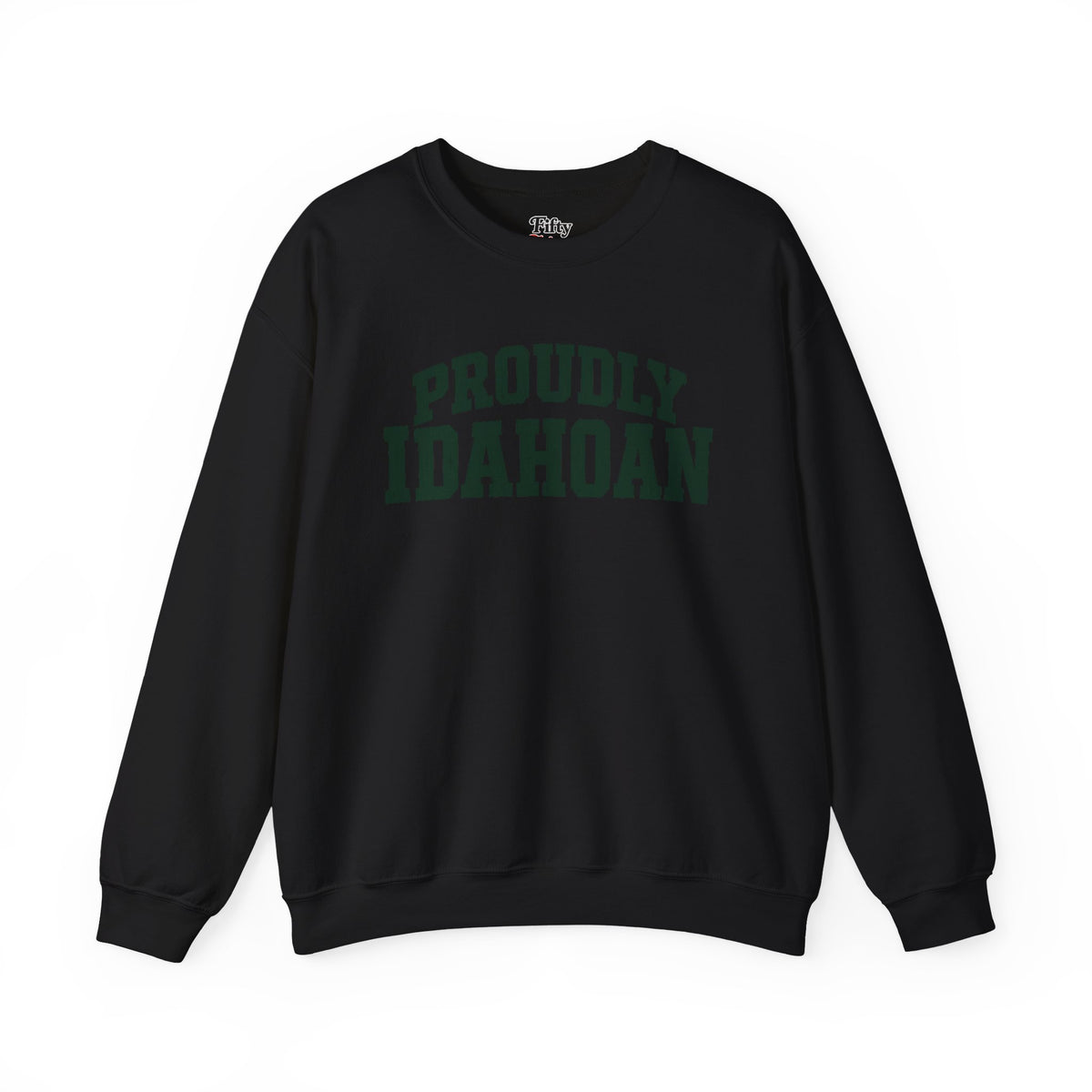 Proudly Idahoan Idaho Unisex Crewneck Sweatshirt State Name Graphic
