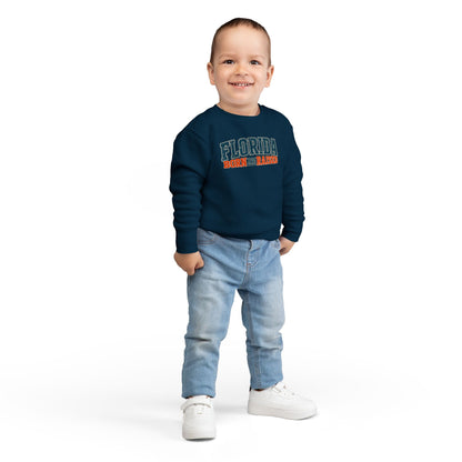 Florida Born and Raised Coastal Vintage Unisex Toddler Sweatshirt