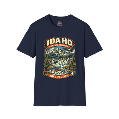 Idaho Gem State Adventure Unisex Softstyle T Shirt State Pride Graphic Tee Collections FS03