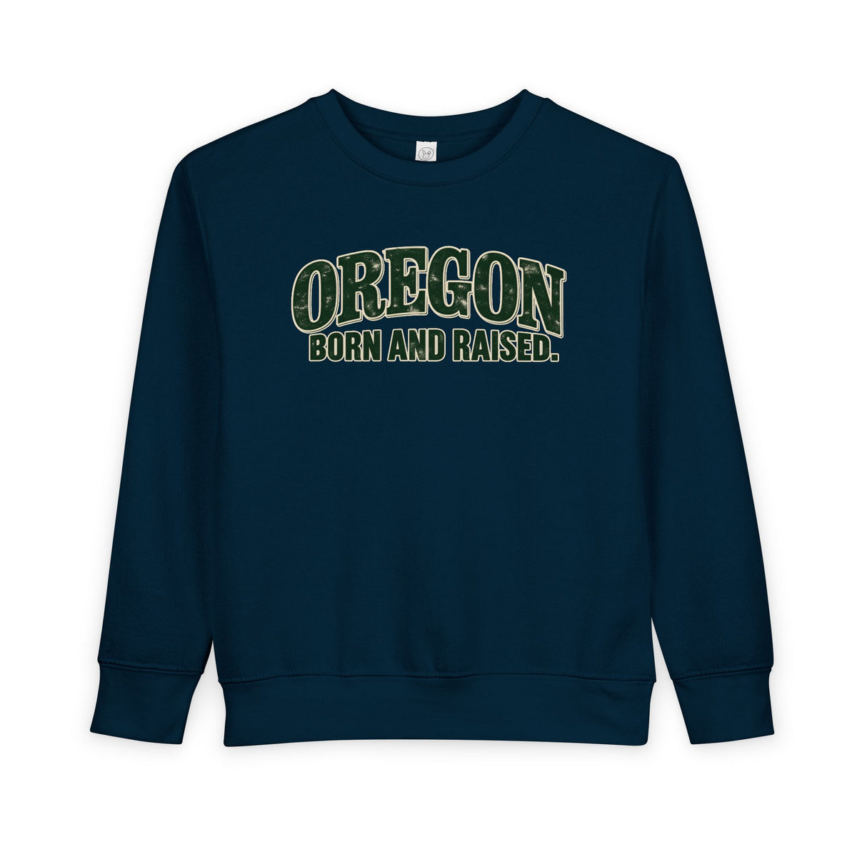 Oregon Born and Raised Classic Souvenir Unisex Toddler Sweatshirt