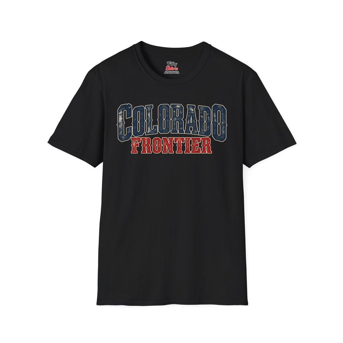 Colorado Frontier  Unisex Softstyle T Shirt State Name Graphic Tee