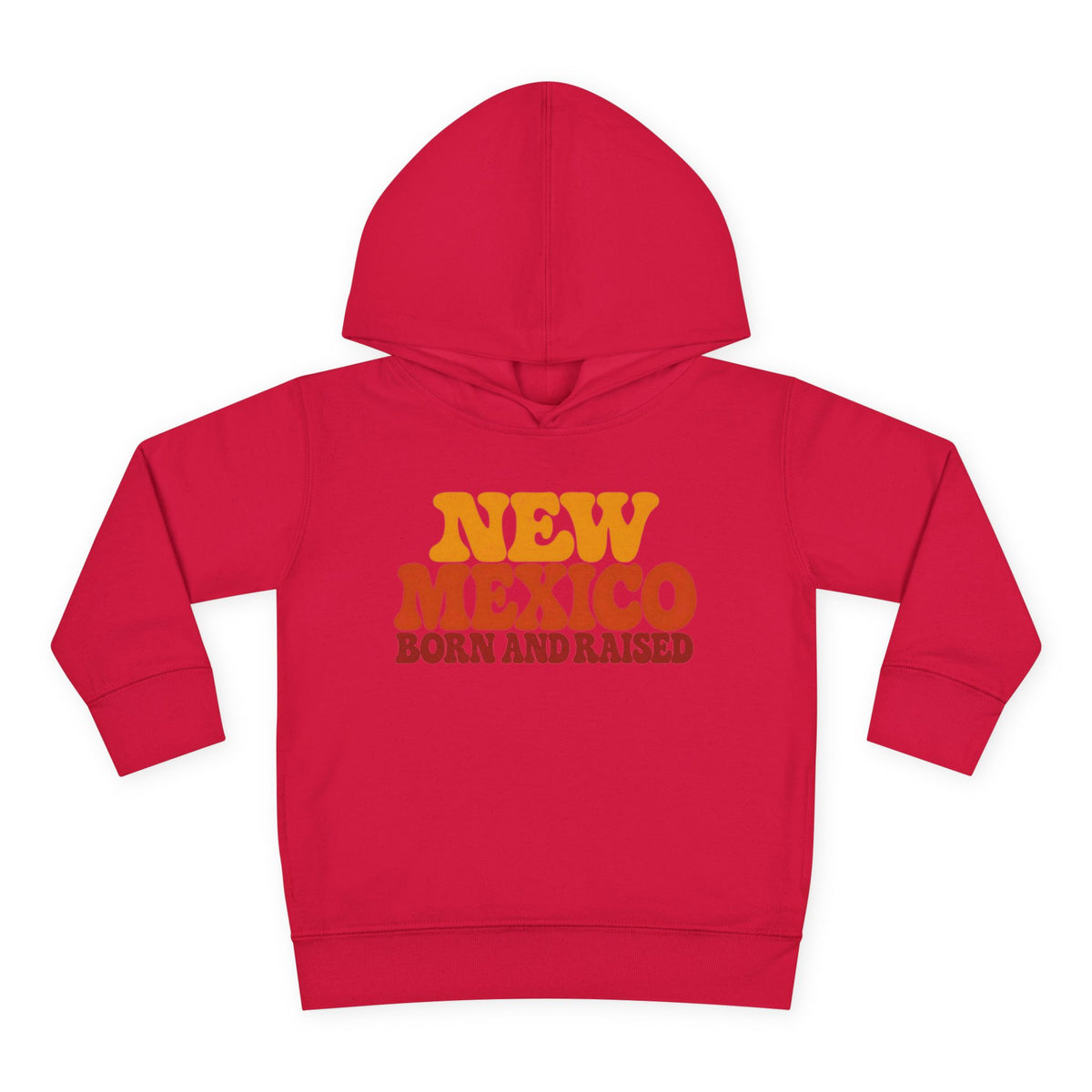 New Mexico Born and Raised 1970s Retro Unisex Toddler Pullover Fleece Hoodie