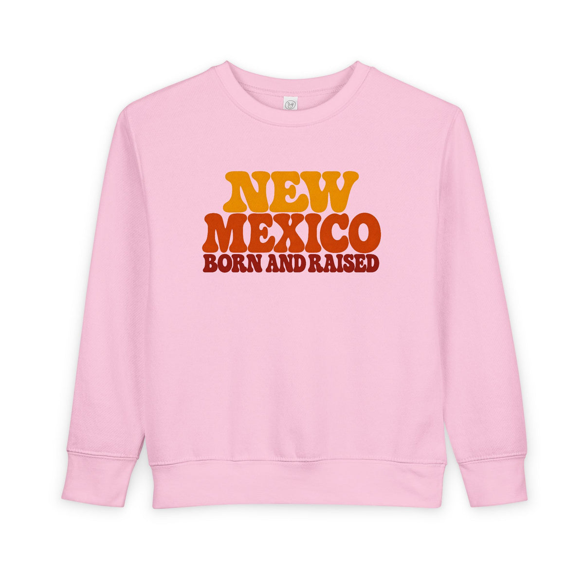 New Mexico Born and Raised 1970s Retro Unisex Toddler Sweatshirt