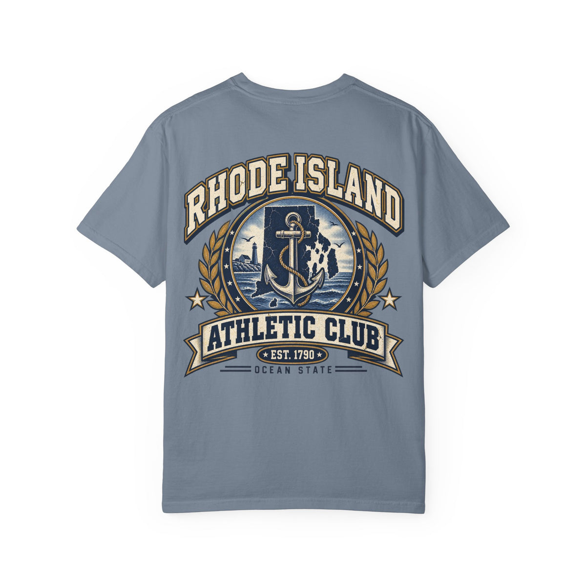 Rhode Island Athletic Club Unisex Comfort Color 1717 Streetwear Graphic Tee