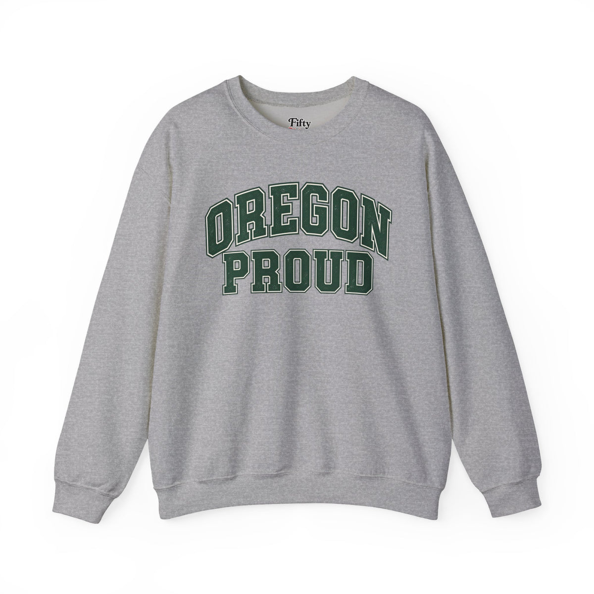 Oregon Proud Unisex Crewneck Sweatshirt State Name Graphic