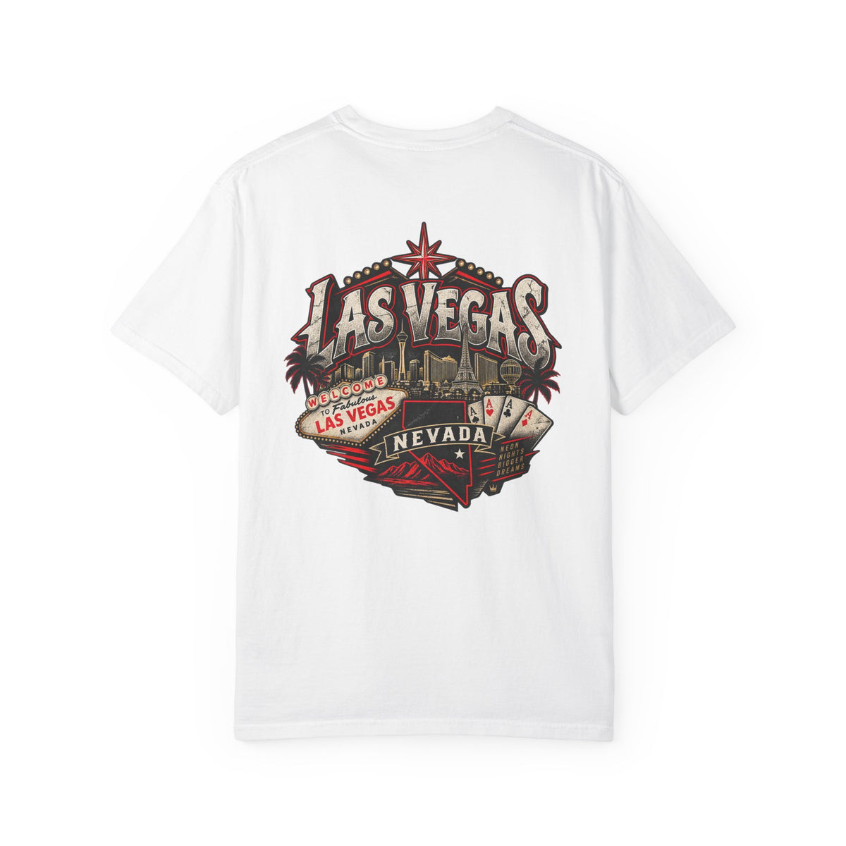 Las Vegas Nevada Unisex Comfort Color 1717 Streetwear Graphic Tee