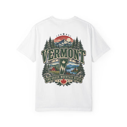 Vermont the Green Mountain State Unisex Comfort Color 1717 Streetwear Graphic Tee