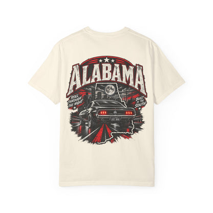 Alabama Night Drive Unisex Comfort Color 1717 Streetwear Graphic Tee