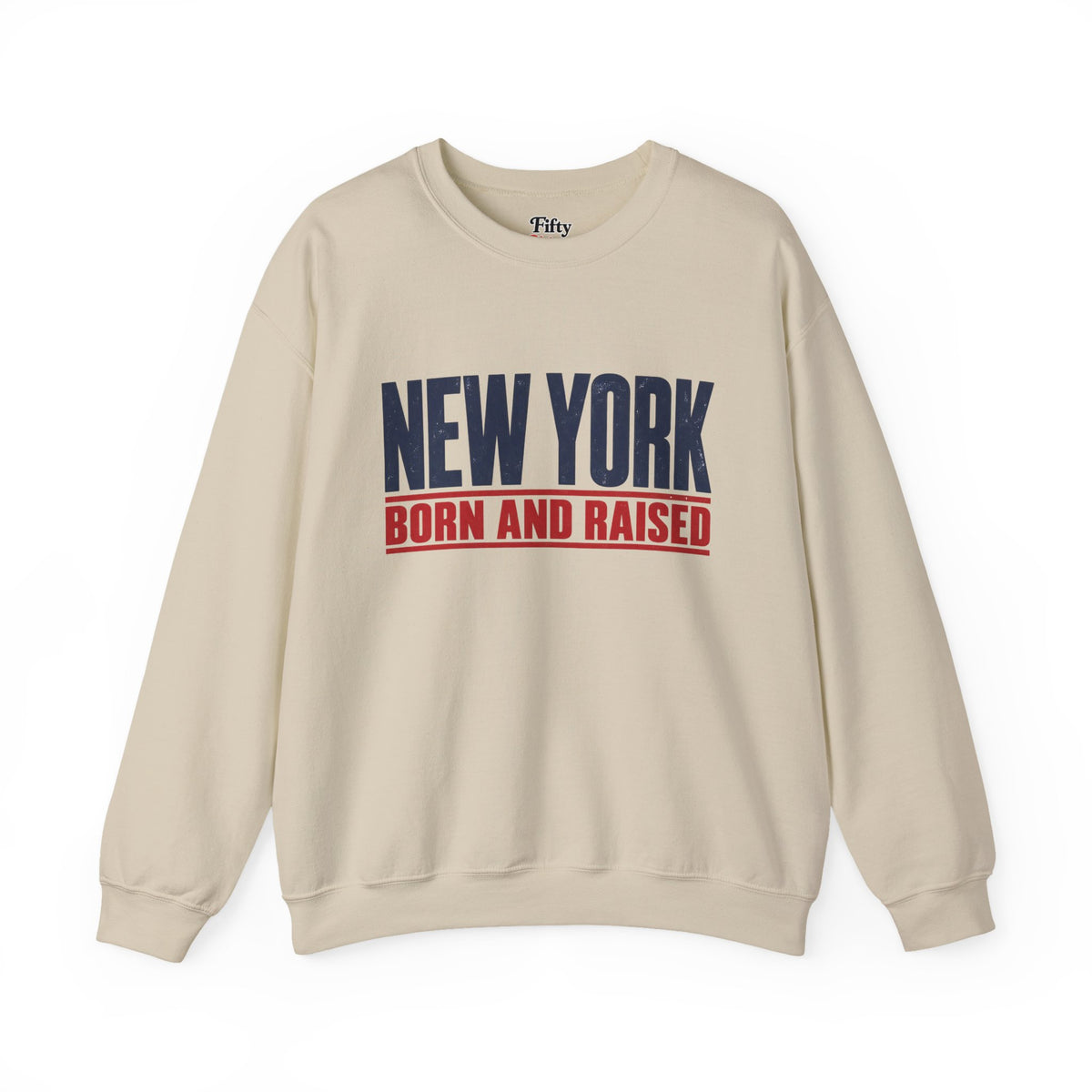 New York Born and Raised Minimal Modern Unisex Sweatshirt Graphic