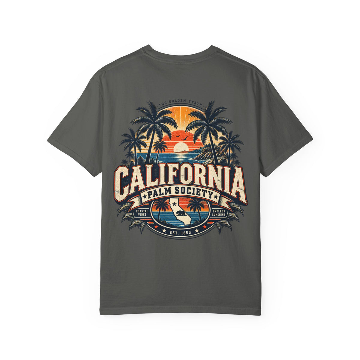 California Palm Society  Unisex Comfort Color 1717 Streetwear Graphic Tee
