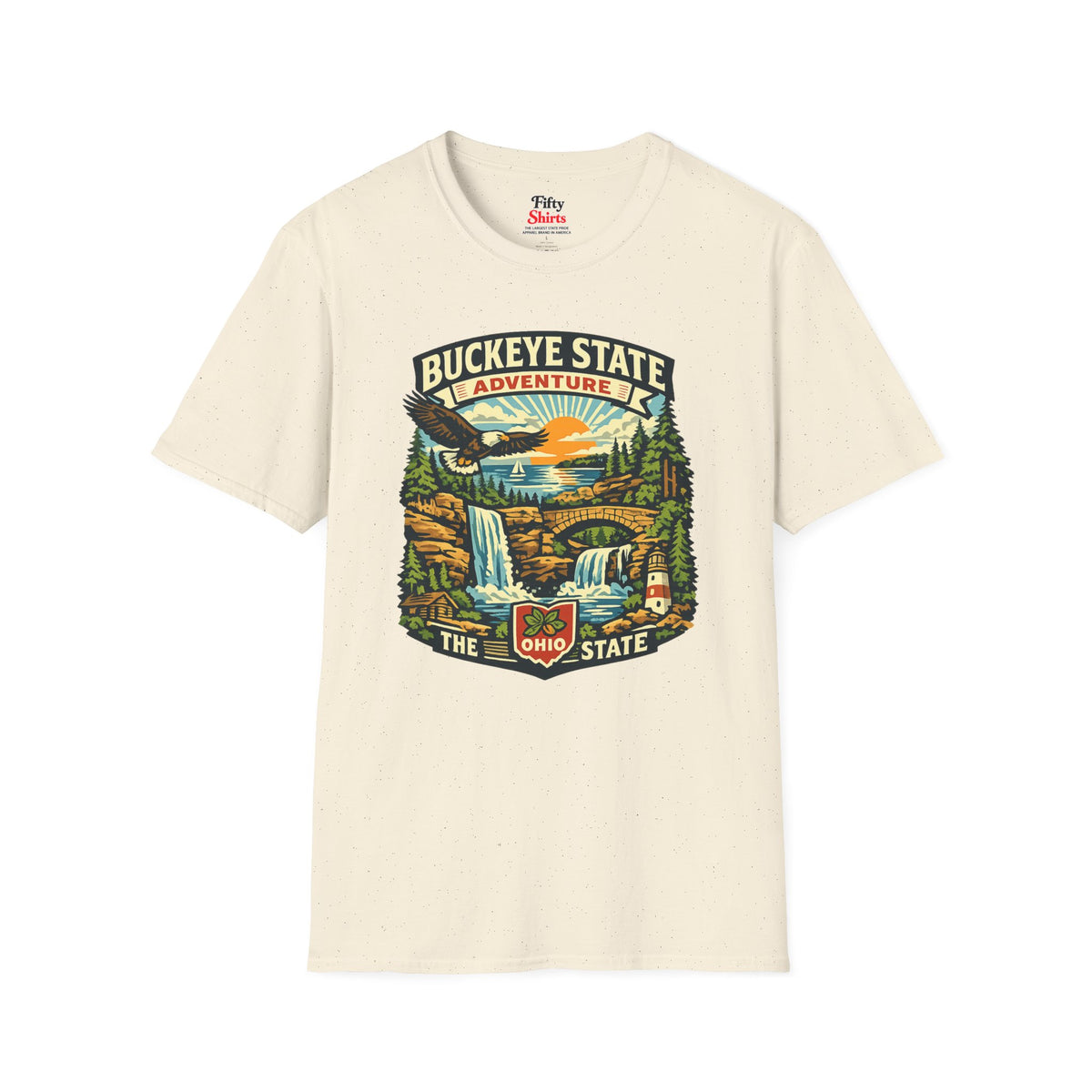 Ohio Buckeye State Adventure Unisex Softstyle T Shirt State Pride Graphic Tee Collections FS03