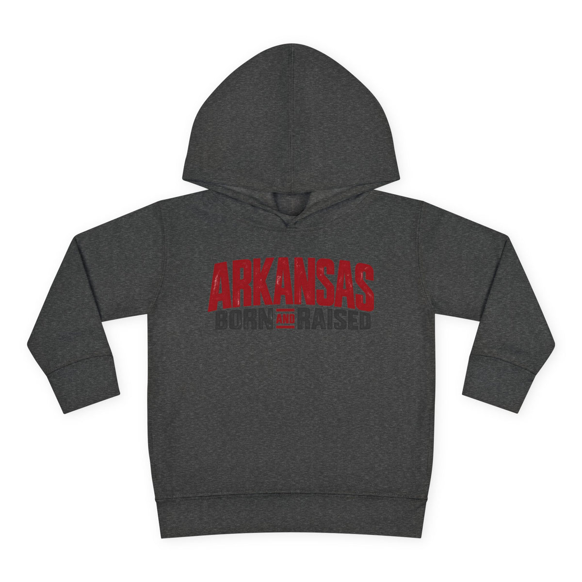 Arkansas Born and Raised Modern Streetwear Unisex Toddler Pullover Fleece Hoodie