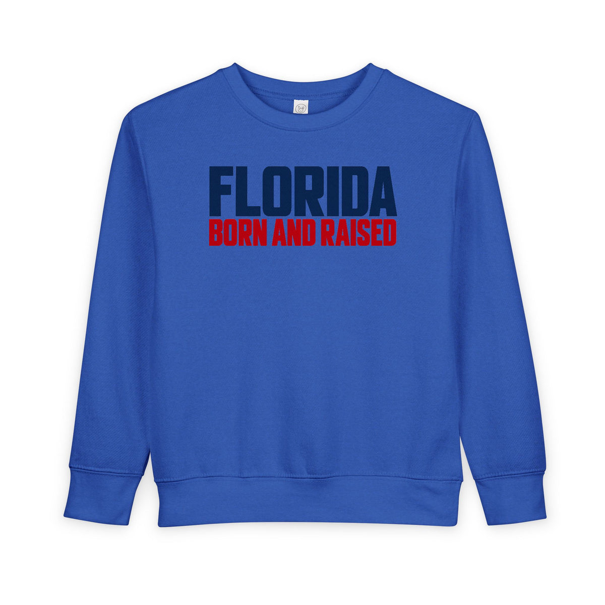 Florida Born and Raised Minimal Luxury Unisex Toddler Sweatshirt