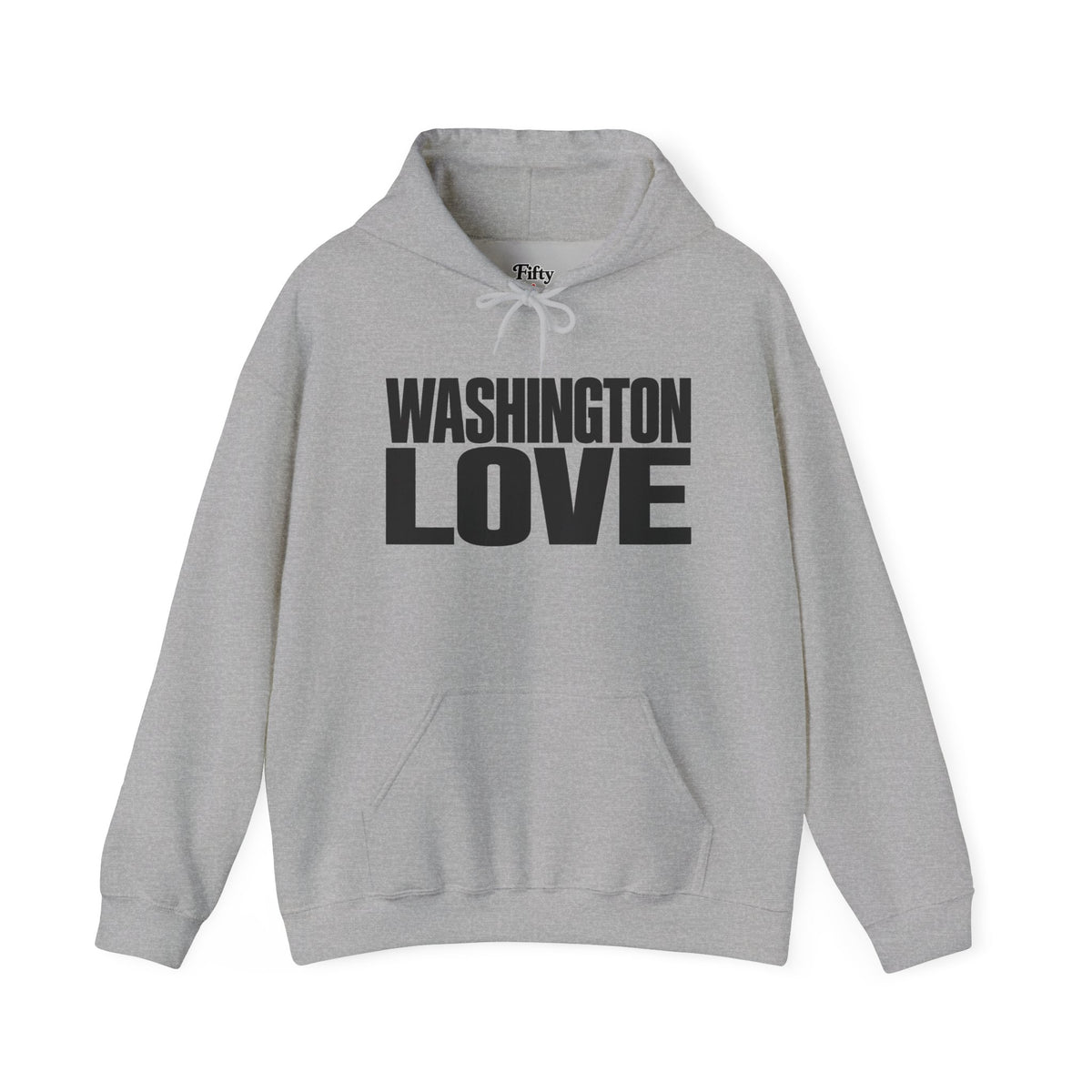 Washington Love Unisex Hoodie State Name Graphic