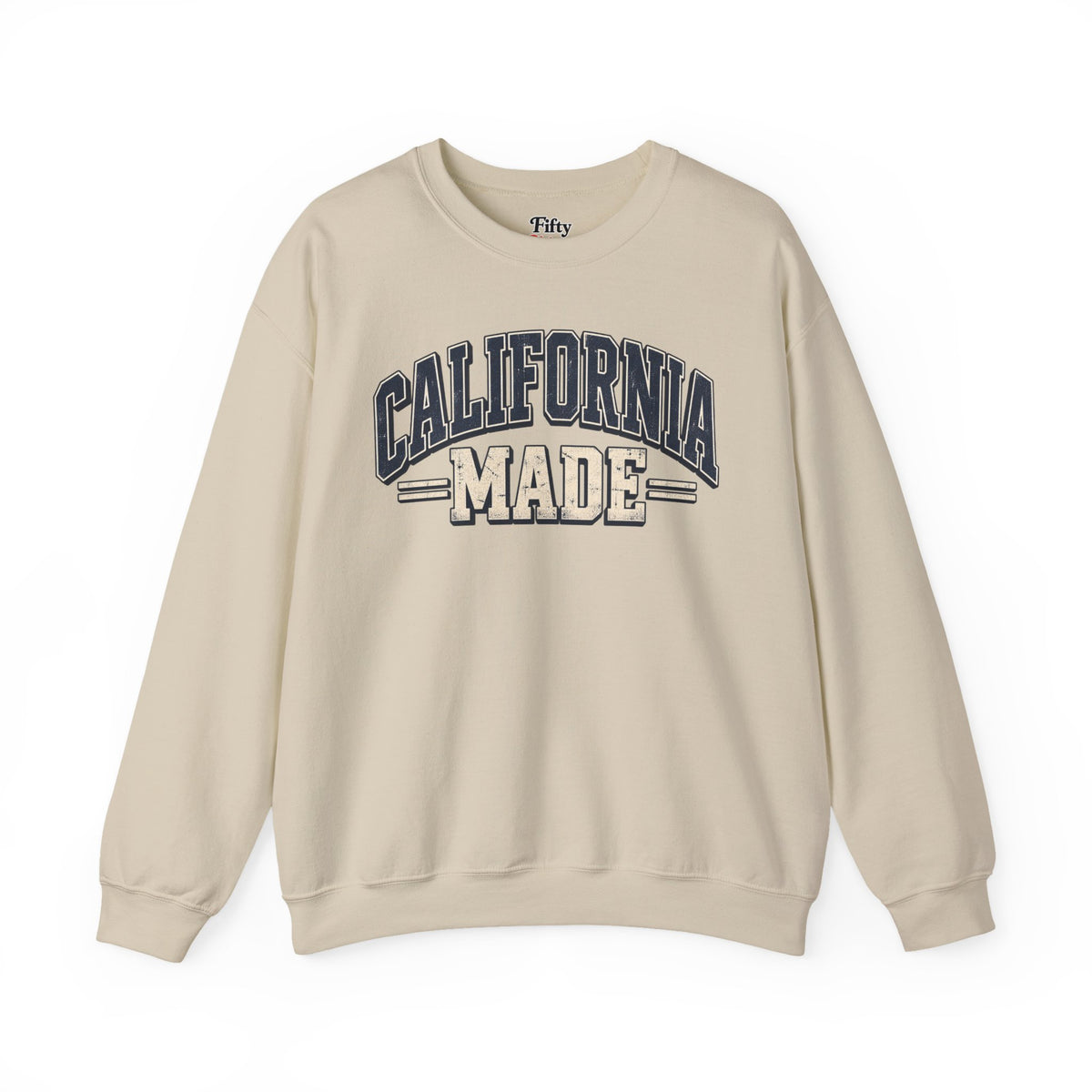 California Made Unisex Crewneck Sweatshirt State Name Graphic