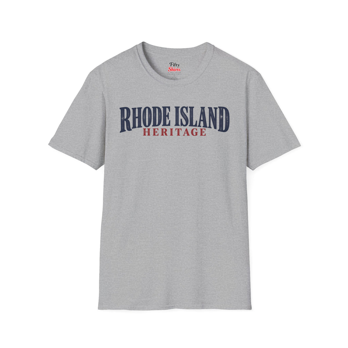 Rhode Island Heritage Unisex Softstyle T Shirt State Name Graphic Tee