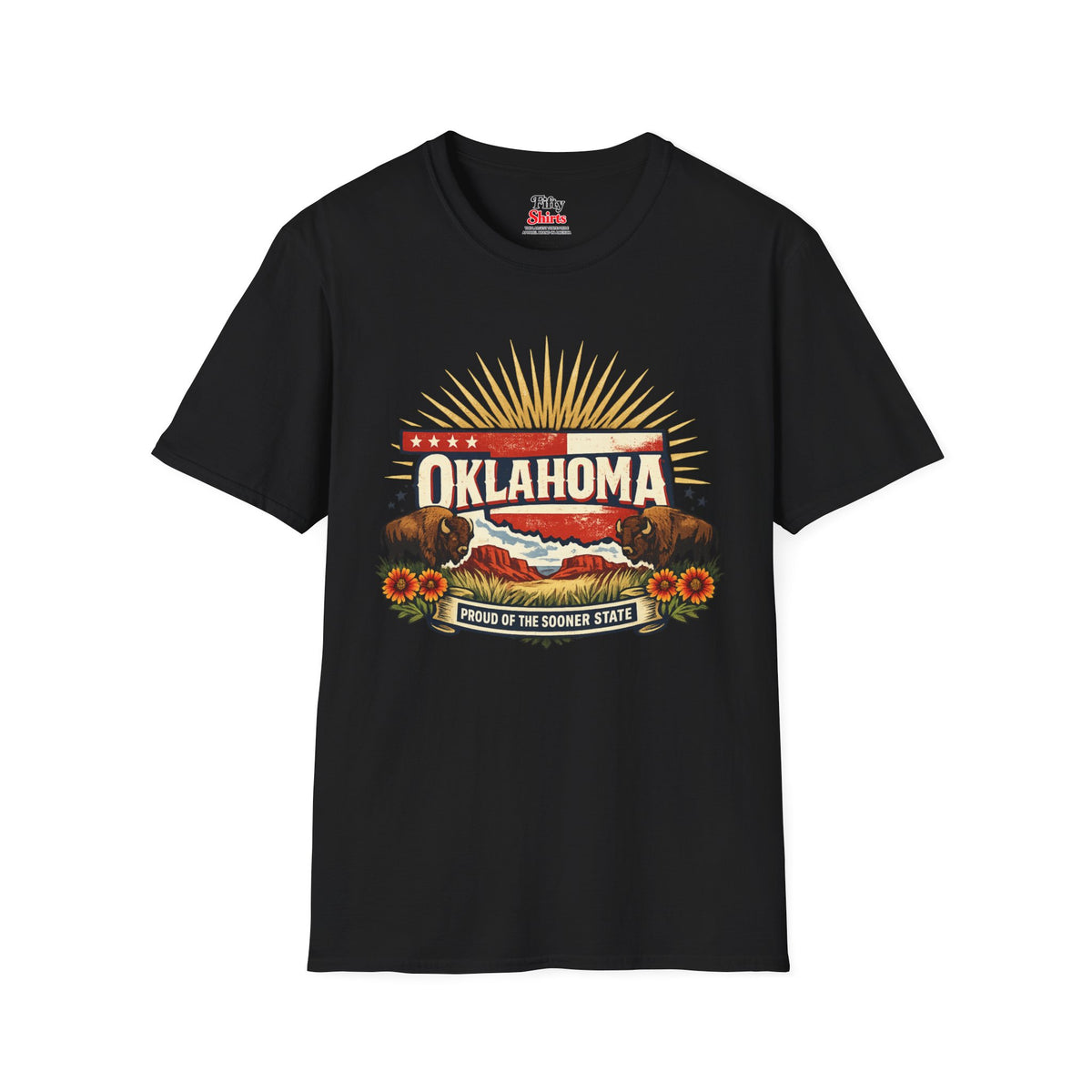 Oklahoma State Pride Unisex Softstyle T Shirt State Pride Graphic Tee Collections FS03