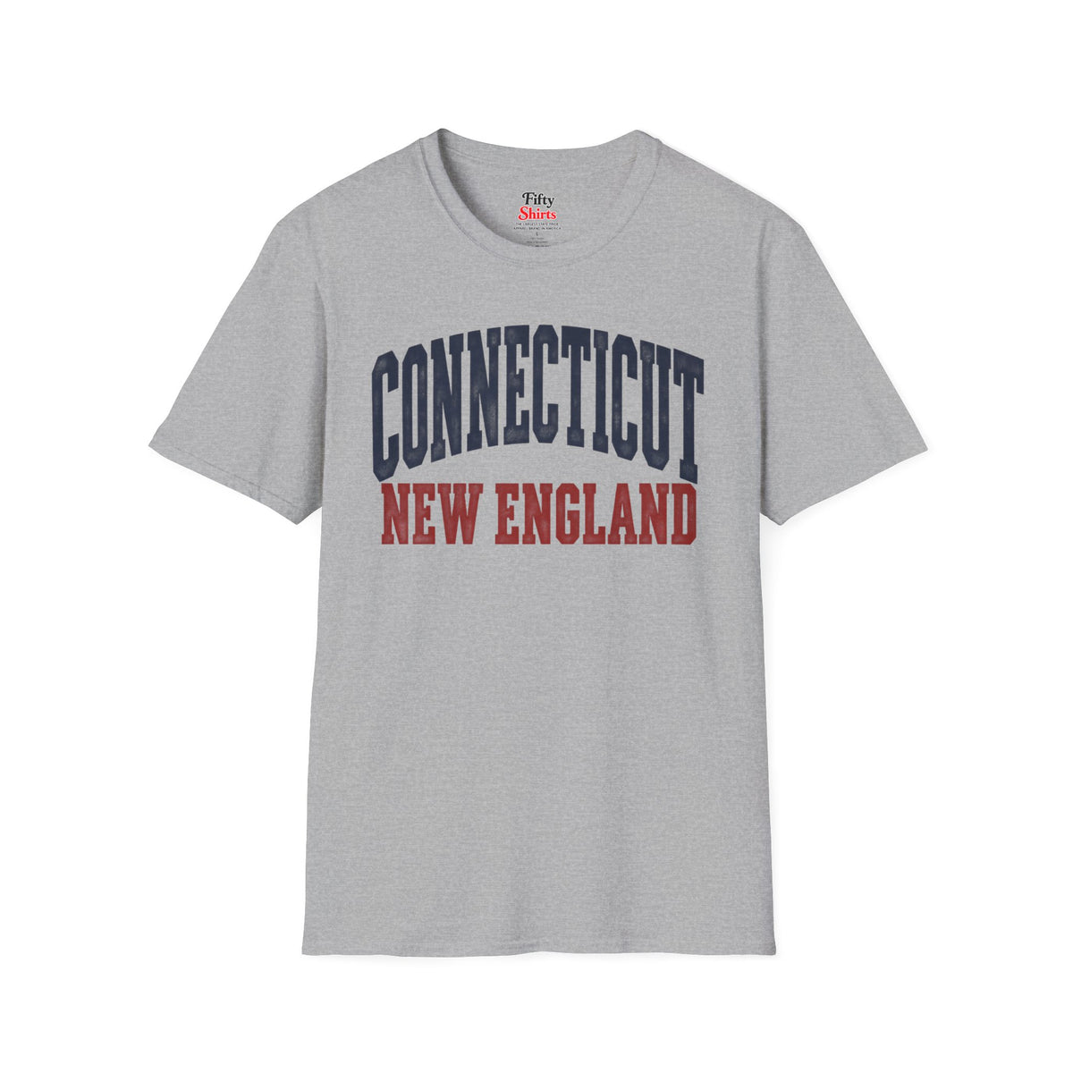 Connecticut New England Unisex Softstyle T Shirt State Name Graphic Tee