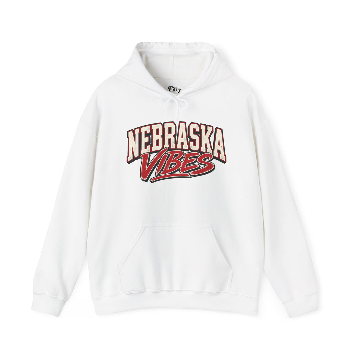 Nebraska Vibes Unisex Hoodie State Name Graphic