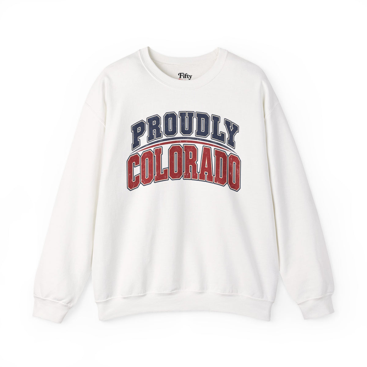 Proudly Colorado Unisex Crewneck Sweatshirt State Name Graphic