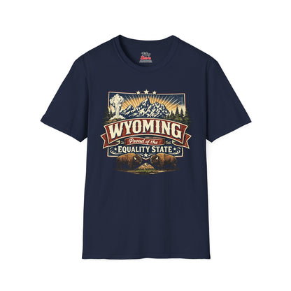Wyoming State Pride Unisex Softstyle T Shirt State Pride Graphic Tee Collections FS03