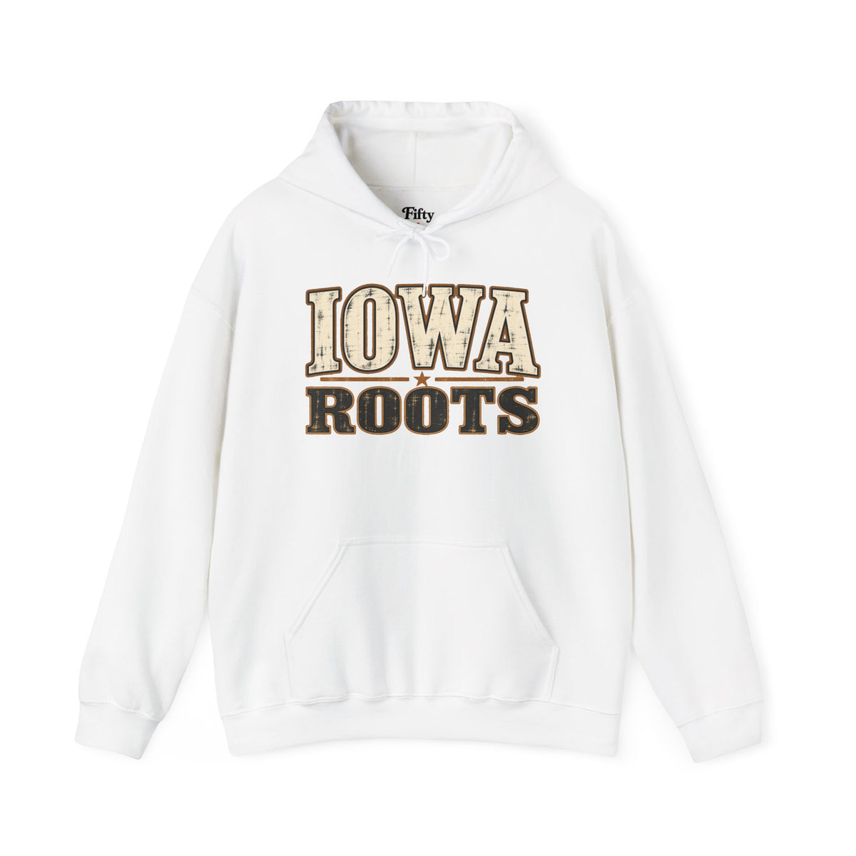 Iowa Roots Unisex Hoodie State Name Graphic