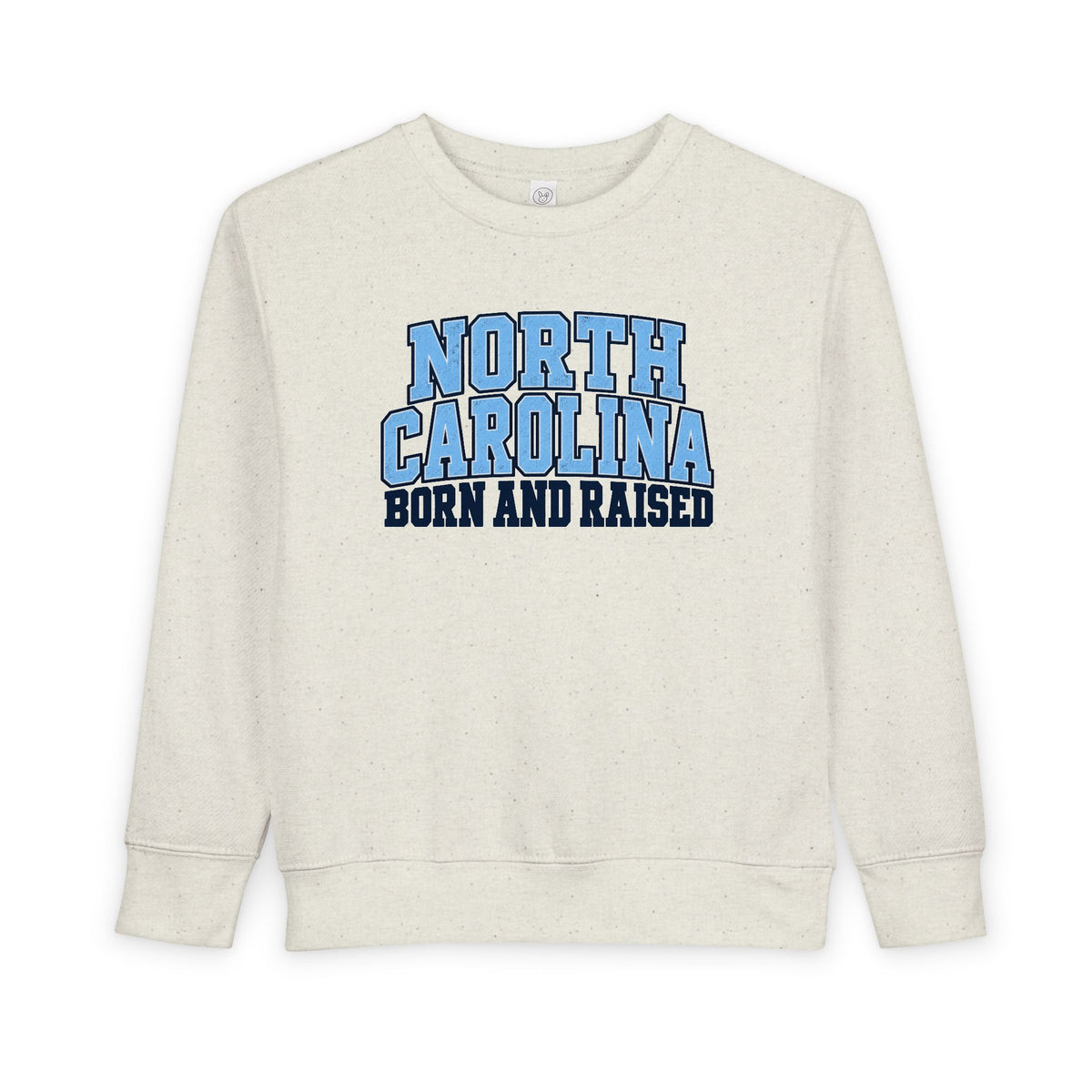 North Carolina Born and Raised Classic Collegiate Unisex Toddler Sweatshirt