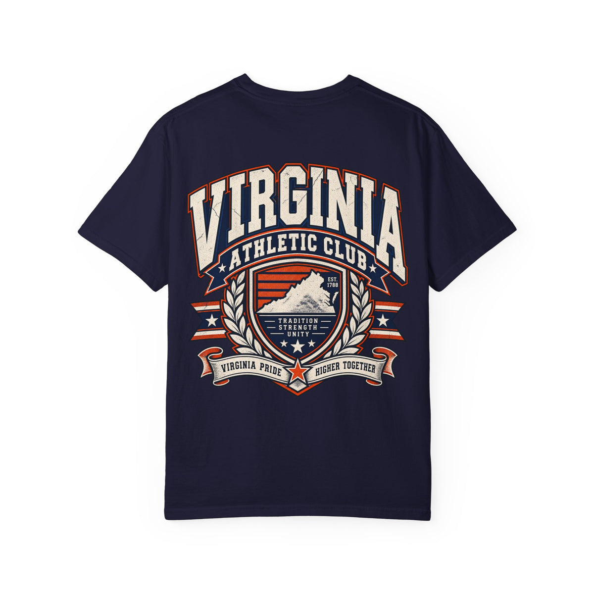 Virginia Athletic Club Unisex Comfort Color 1717 Streetwear Graphic Tee