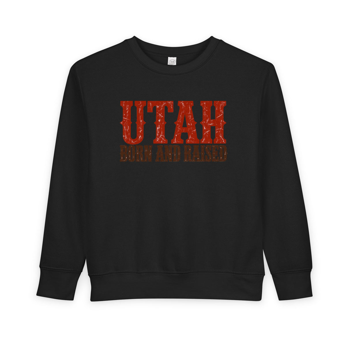 Utah Born and Raised Western Heritage Unisex Toddler Sweatshirt