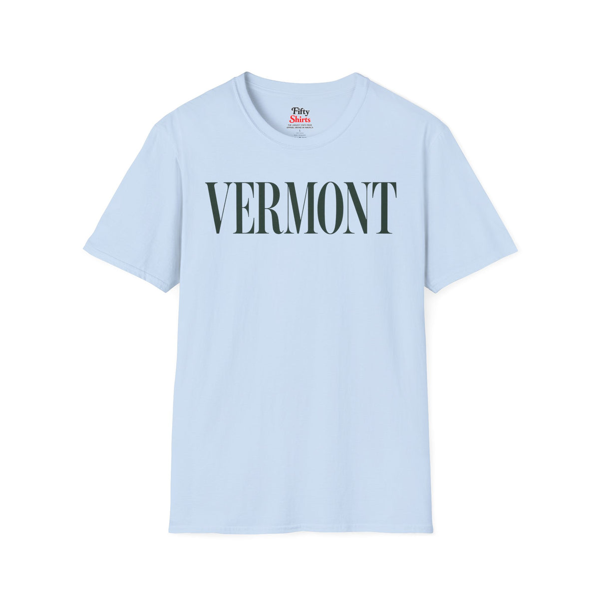 Vermont Unisex Softstyle T Shirt State Name Graphic Tee