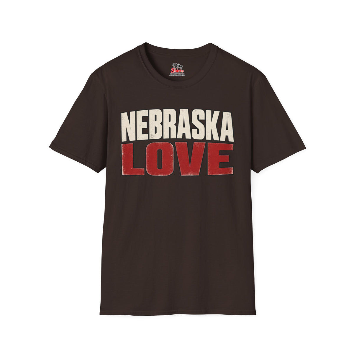 Nebraska Love Unisex Softstyle T Shirt State Name Graphic Tee