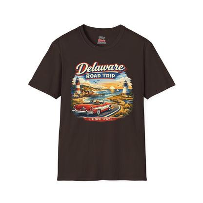 Delaware Roadtrip Unisex Softstyle T Shirt State Pride Graphic Tee Collections FS03