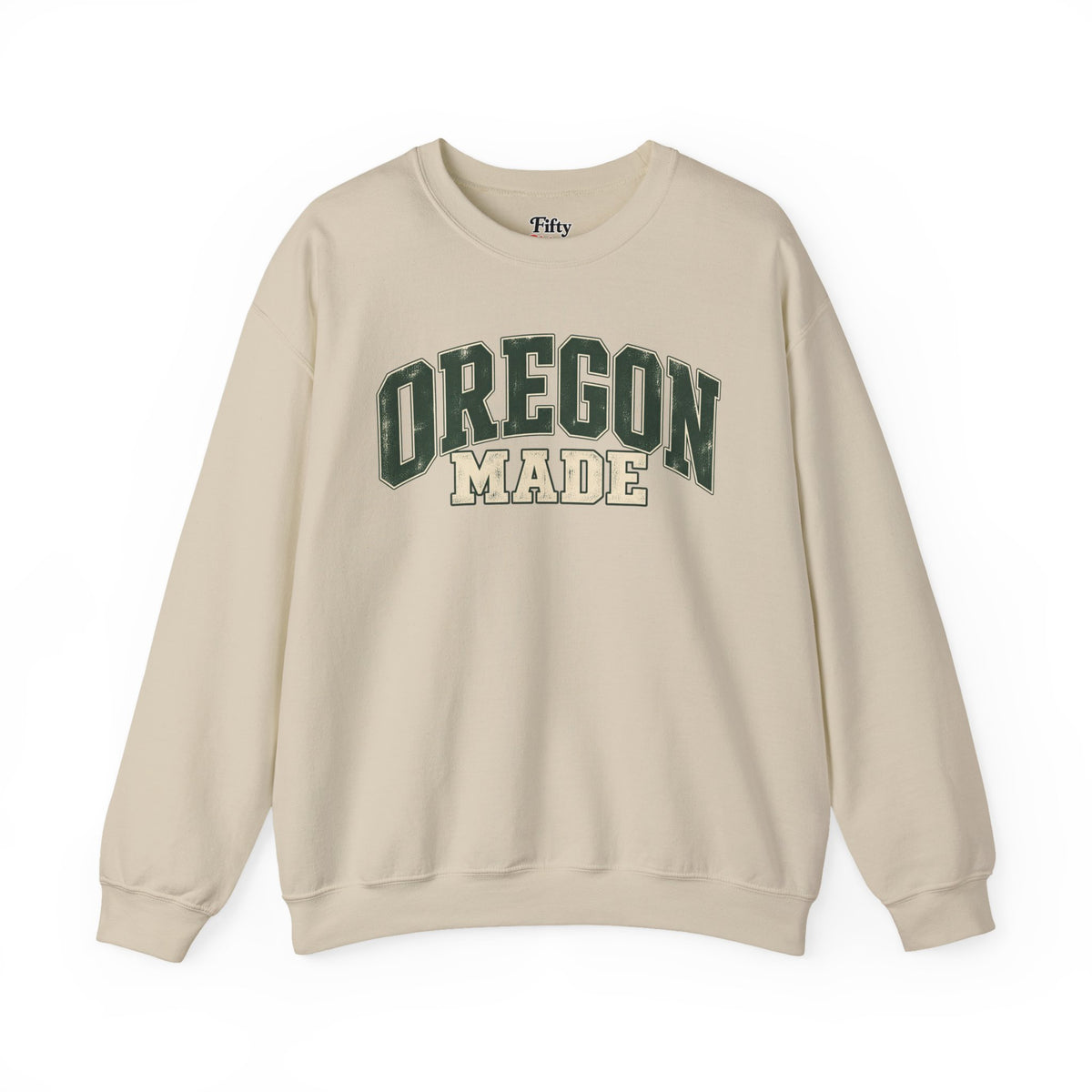 Oregon Made Unisex Crewneck Sweatshirt State Name Graphic