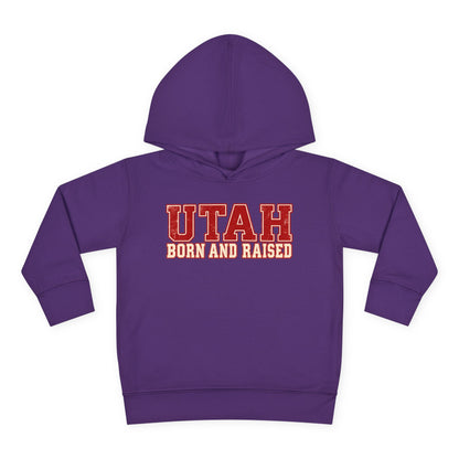 Utah Born and Raised Vintage Athletic Unisex Toddler Pullover Fleece Hoodie