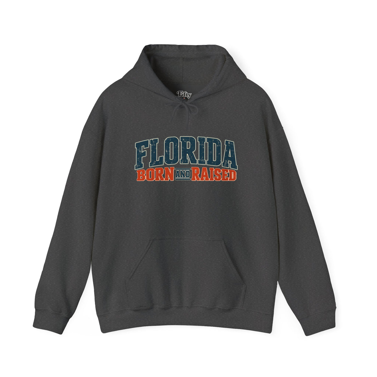 Florida Born and Raised Coastal Vintage Unisex Hoodie Graphic