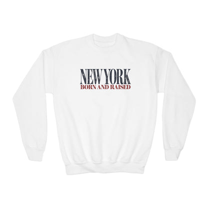 New York Born and Raised Luxury Streetwear Unisex Crewneck Sweatshirt Graphic