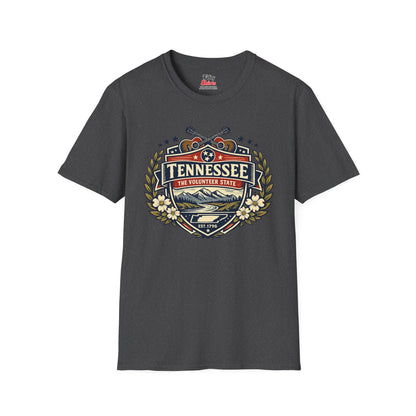 Tennessee Heritage Badge Unisex Softstyle T Shirt State Pride Graphic Tee Collections FS03