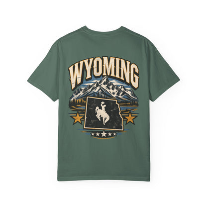 Wyoming State Pride Unisex Comfort Color 1717 Streetwear Graphic Tee